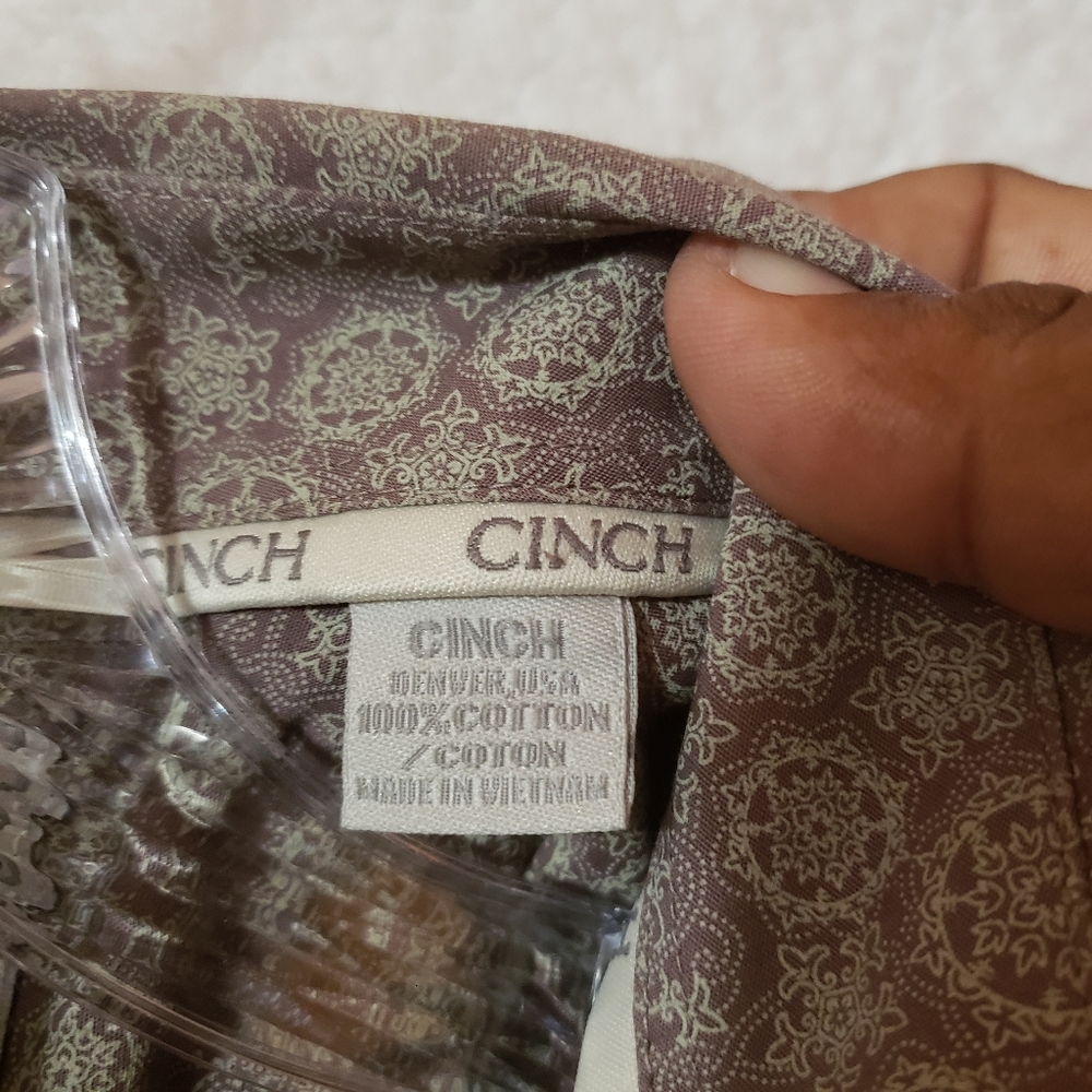 Cinch Abstract Geometric Pattern Western Style Bu… - image 7